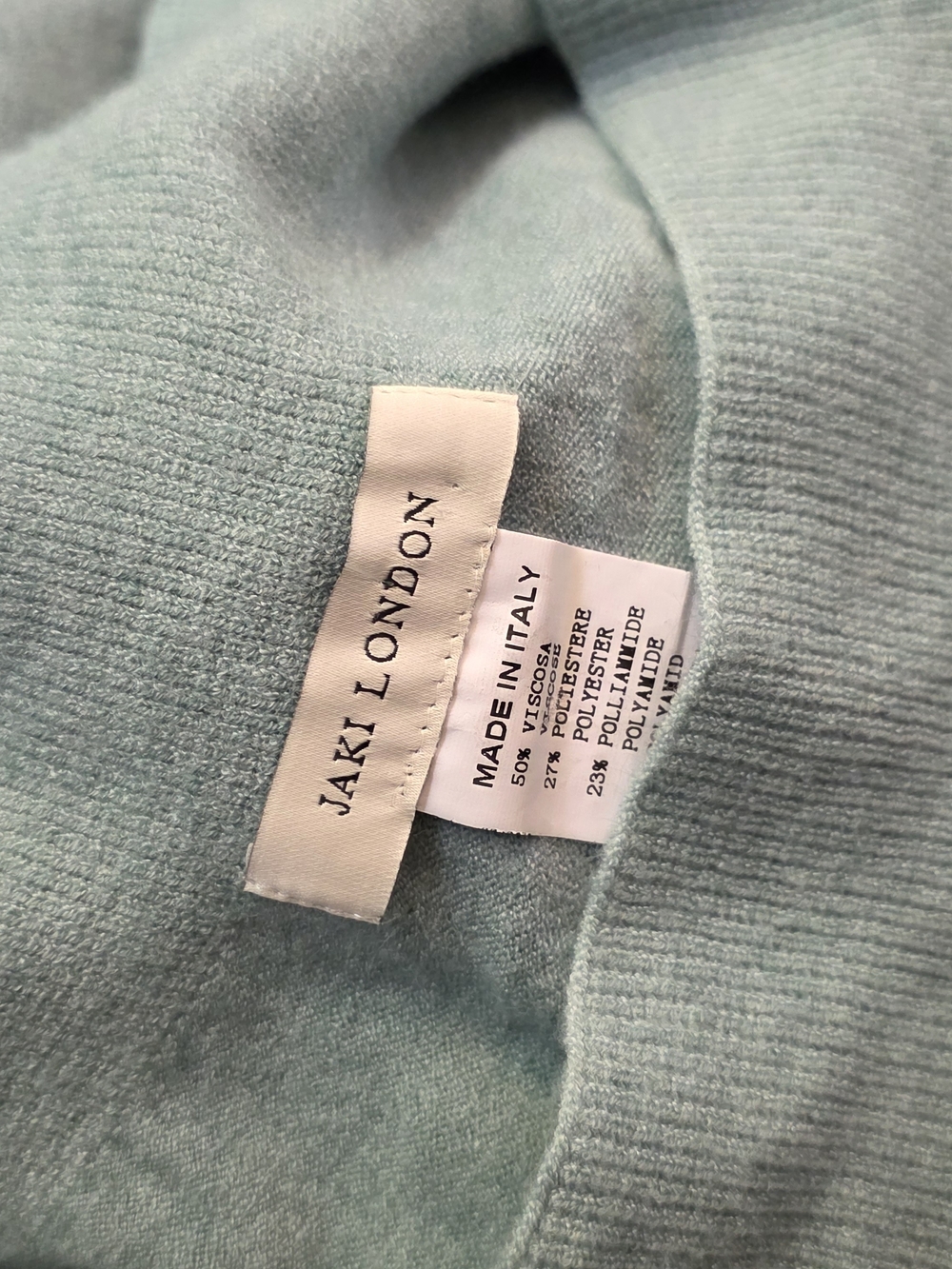 Jaki London Kaia Light Aqua Sweater pants Soft fine knit pull on sweater pants - Picture 4 of 10